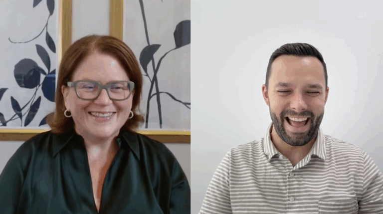 Inbenta CEO Melissa Solis and Head of Marketing Adam Highfill